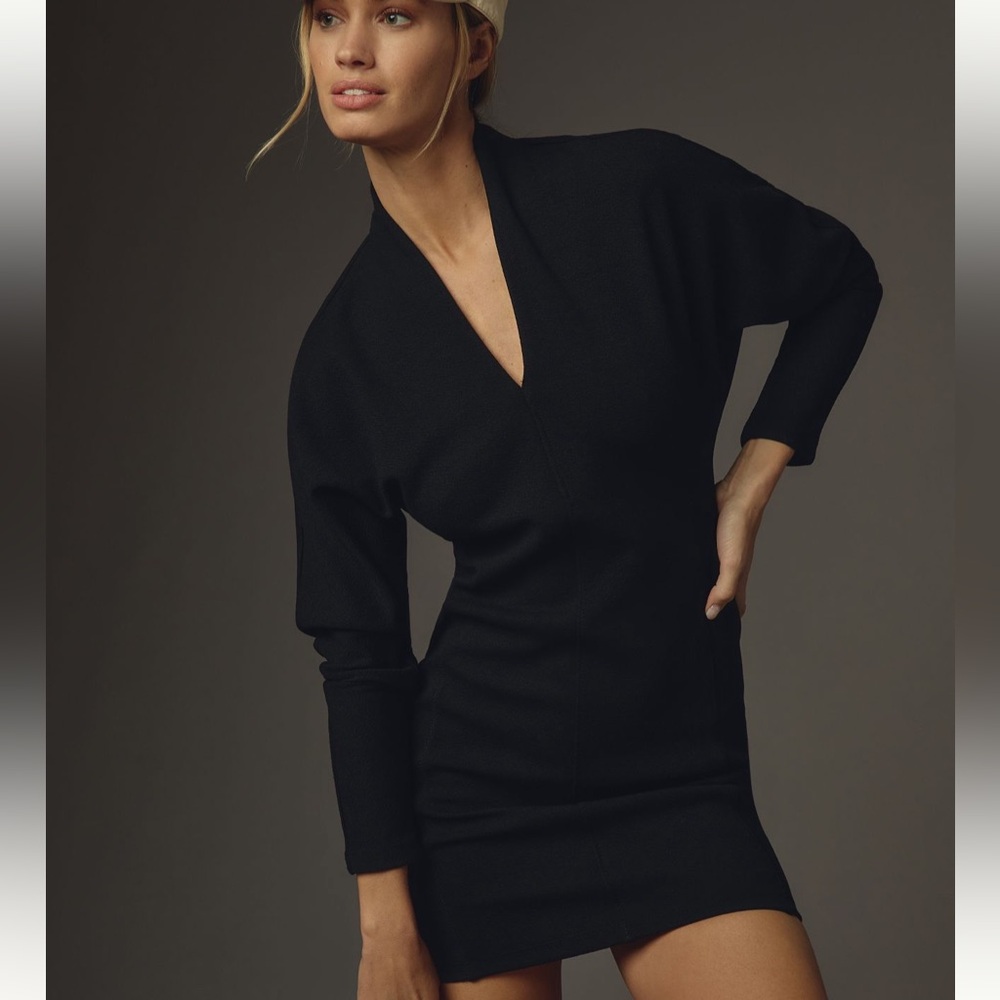 Anthropologie Black Mini Dress